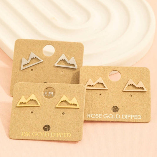 Mountain Cutout Stud Earrings