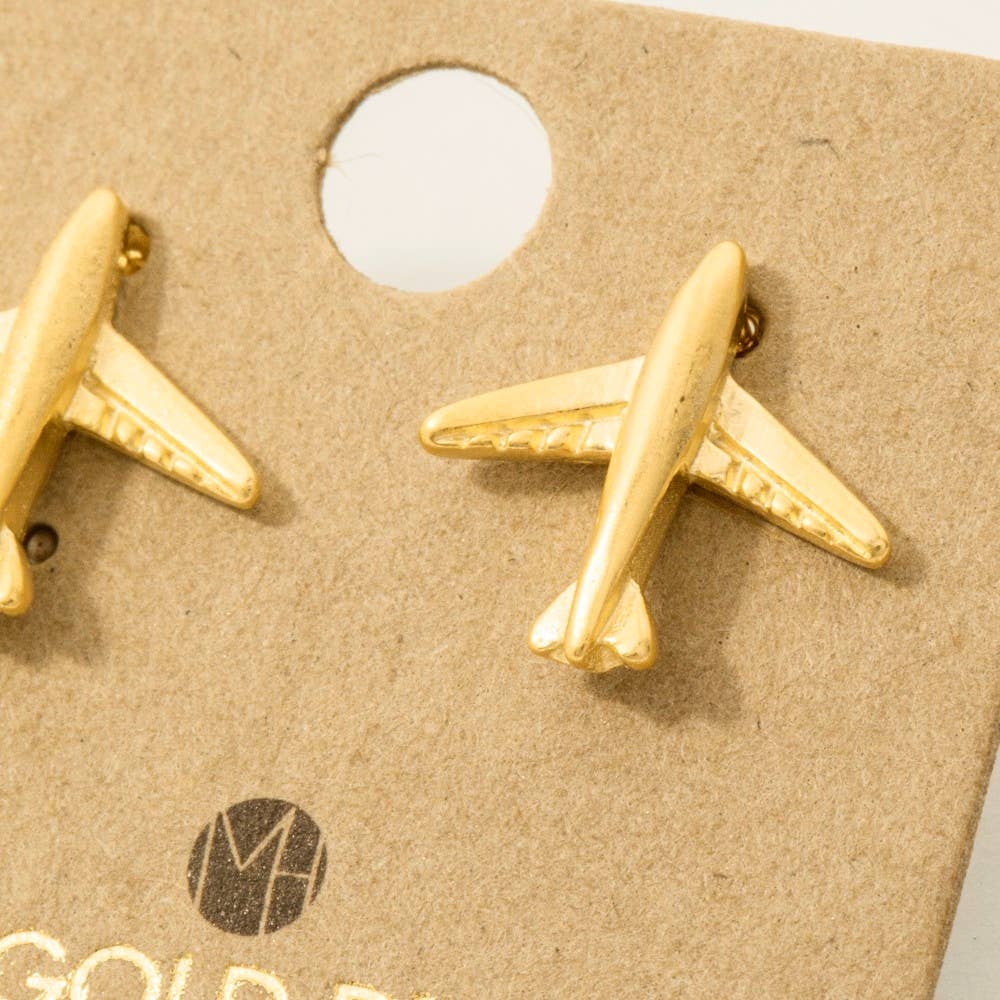 Airplane Stud Earrings