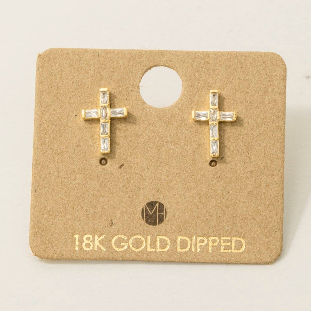 Mini Cross Stud Earrings