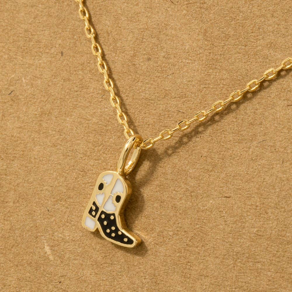 Cowboy Boot Necklace